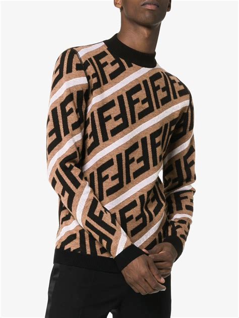 fendi logo sweater dress|fendi jumper men's.